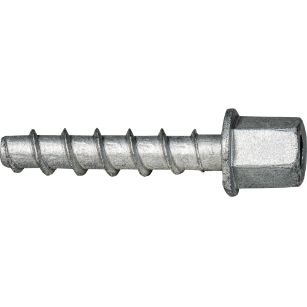 Tornillo BTS-6 Ø6 para hormigón con manguito y acabado galvanizado