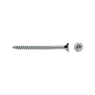 Tornillo punta broca para madera MDF con cabeza avellanada y rosca especial