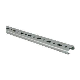 Perfil 35x15 en acero galvanizado para fijación estructural en instalaciones eléctricas