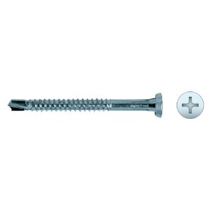Tornillo punta broca PV72 para montantes con cabeza plana y acabado zincado