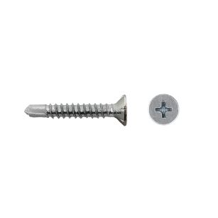 Tornillo para PVC con punta broca y rosca chapa
