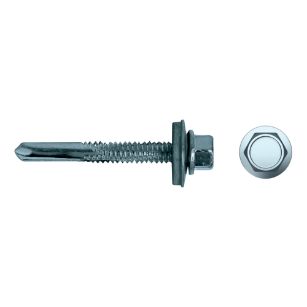 Tornillo punta broca larga con arandela EPDM 7331 para fijación metálica