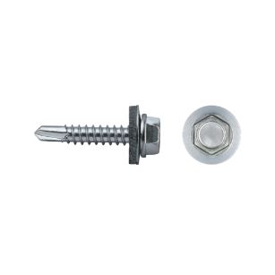 Tornillo punta broca DIN 7504K con arandela para fijación metálica