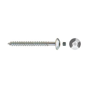Tornillo inviolable TIC con cabeza hexalobular y tapón