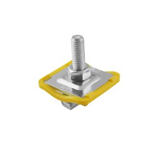 Espárrago para perfil EPR con base metálica y protector amarillo
