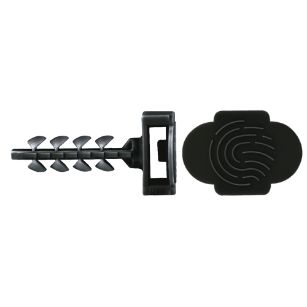 Taco brida rápido IFB/IFS color negro para fijación de tubos
