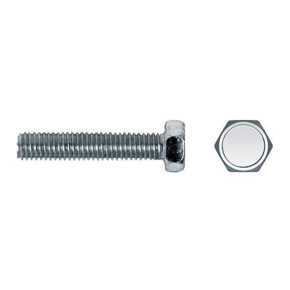 Tornillo DIN 933 con cabeza hexagonal y rosca métrica