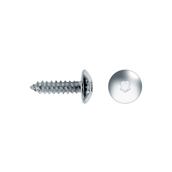 Tornillo cabeza botón BTN con impronta ST zincado