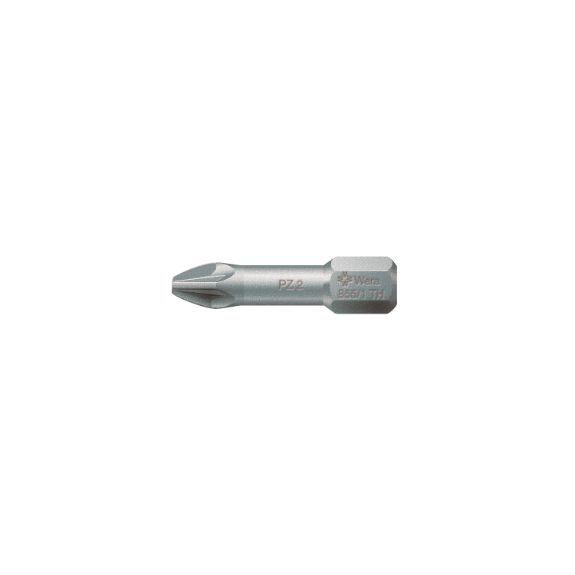 Punta de atornillar extra-dura PZ 1/4"x25 mm para tornillos Pozidriv