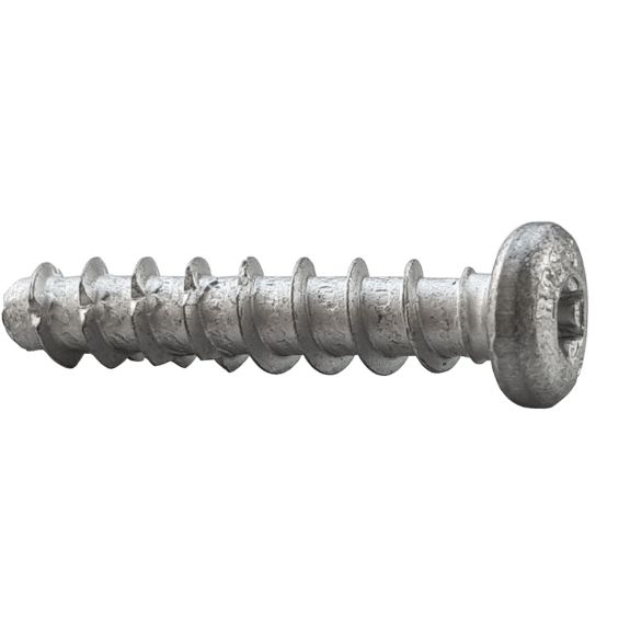 Tornillo BTS-5 Ø5 con cabeza alomada para fijación directa en hormigón