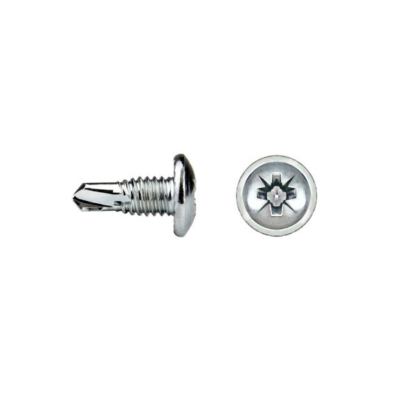 Tornillo trilobular zincado con cabeza alomada PZ
