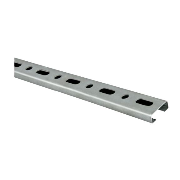 Perfil 30x13 en acero galvanizado para fijación estructural en sistemas técnicos