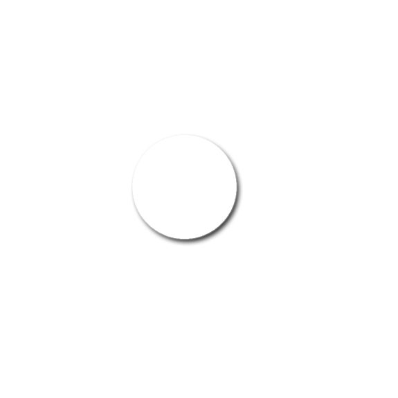 Tapón adhesivo MTAP color blanco para ocultar tornillos