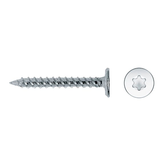 Tornillo rosca chapa FM cabeza extraplana TX zincado
