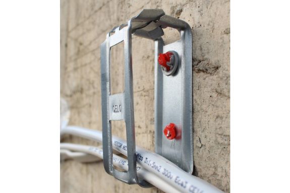 Imagen de aplicación del soporte metálico para agrupación de cables CHS