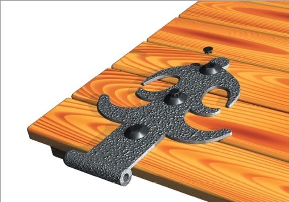 Fijación con tornillo inviolable TIC en estructura de madera