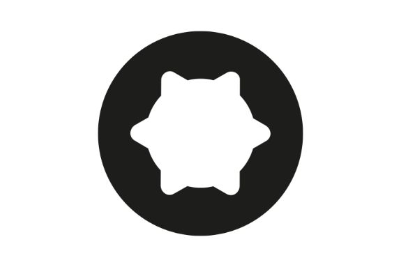 Símbolo de punta SIT para tornillos de seguridad