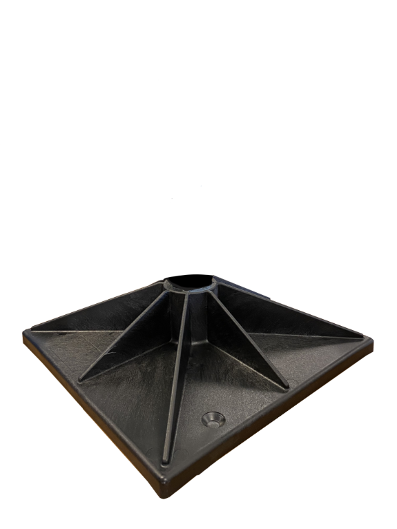Base plástica para soporte BF en cubiertas