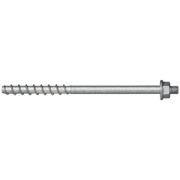 Tornillo BTS-6 Ø6 para hormigón con manguito largo y acabado galvanizado