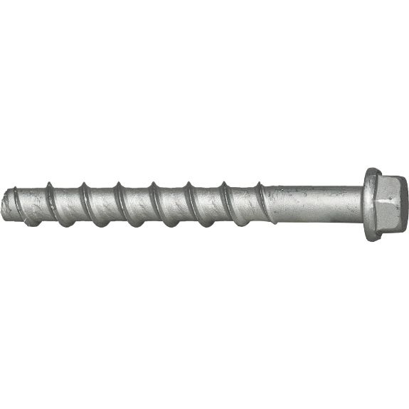 Anclaje tornillo hormigón BTS B Ø8 Ø10 Ø14 con rosca helicoidal y cabeza hexagonal