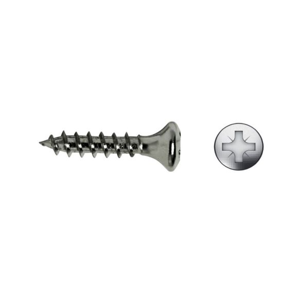 Tornillo cabeza gota sebo BC con acabado bicromatado