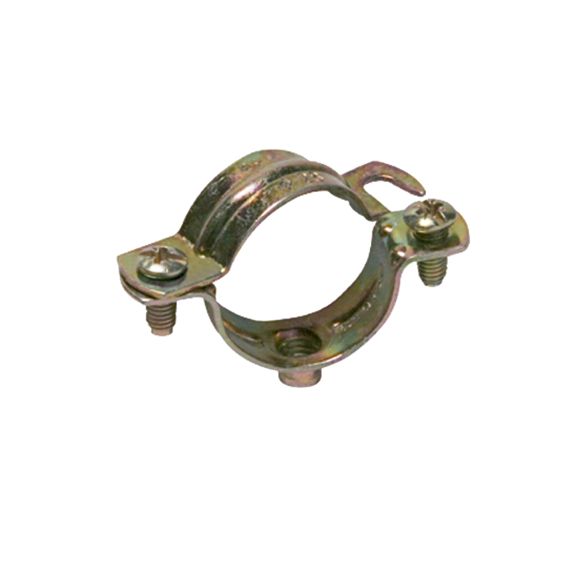Abrazadera metálica M6 NK con tornillos para fijación de tuberías