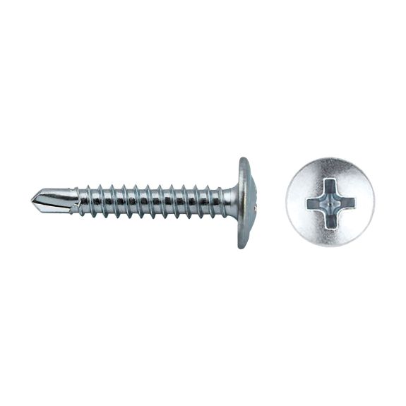 Tornillo punta broca reducida ALFST con cabeza baja para fijación en aluminio
