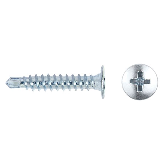 Tornillo punta broca CET con cabeza extraplana y accionamiento en cruz