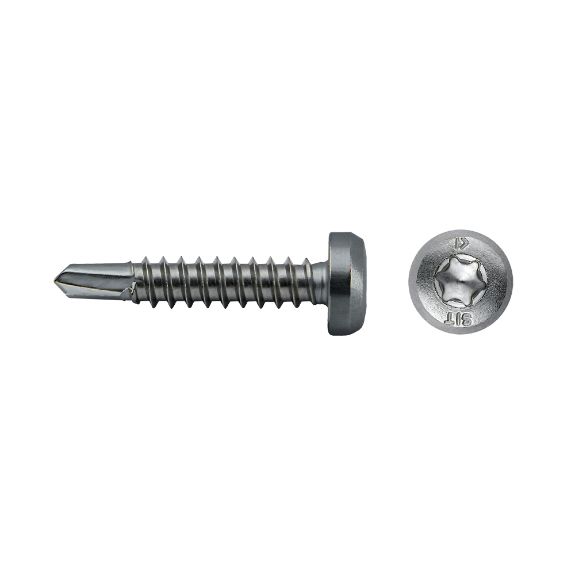 Tornillo punta broca alomado SIT A85S con cabeza TORX y rosca profunda