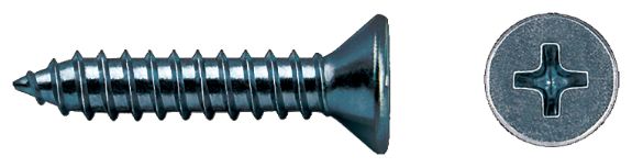 Tornillo rosca chapa DIN 7982 cabeza avellanada PH