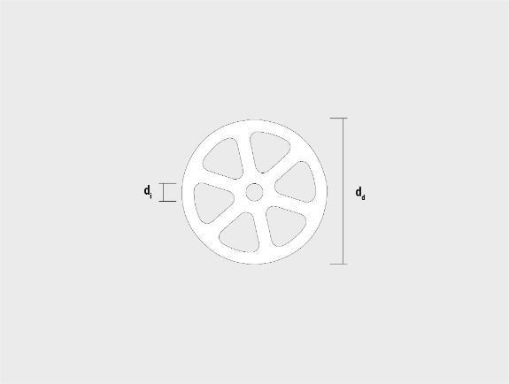 Plano técnico del plato aislante DST