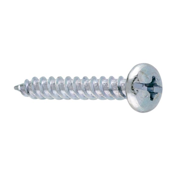 Tornillo rosca chapa con cabeza plana y punta afilada