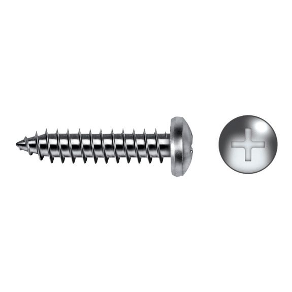 Tornillo rosca chapa DIN 7981 con cabeza alomada PH