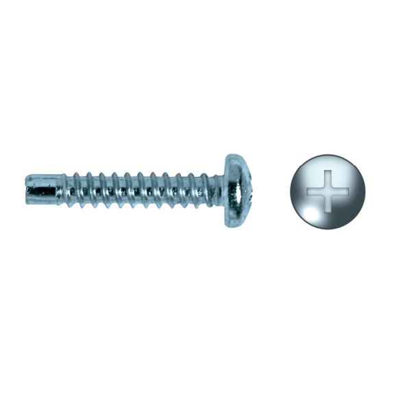 Tornillo punta guía DIN 7981-0 cabeza redonda PH