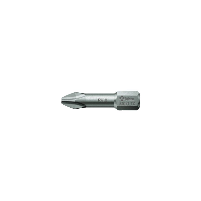 Punta de atornillar PH 1/4"x25 mm para tornillos Phillips