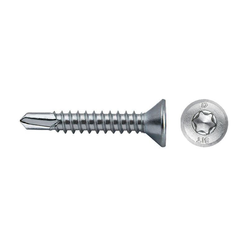 Tornillo punta broca avellanado SIT A61S para fijación en metal