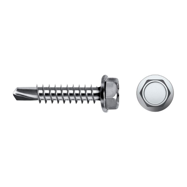 Tornillo punta broca DIN 7504K con cabeza hexagonal