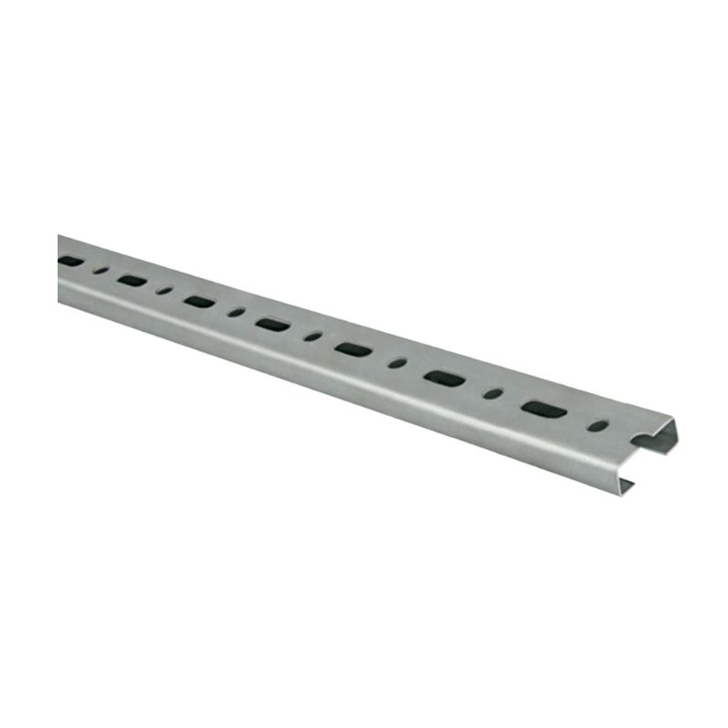Perfil 35x15 en acero galvanizado para fijación estructural en instalaciones eléctricas
