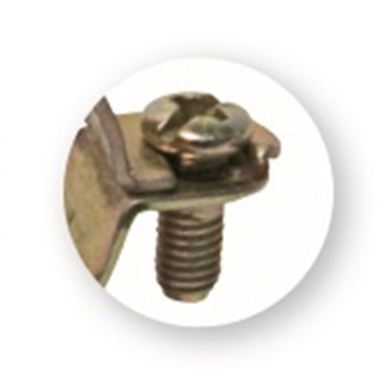 Detalle del tornillo de la abrazadera metálica M6 L – Fijación segura y resistente