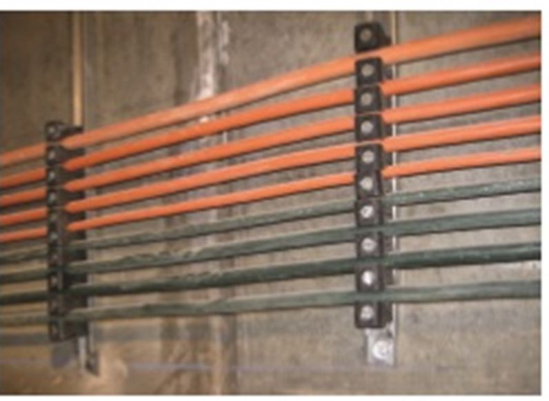 Aplicación del perfil 35x18 para sujeción de cables