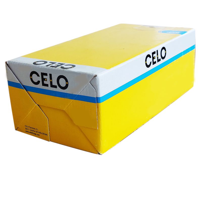 Foto del embalaje: parte trasera de la caja 13NE-9 de CELO