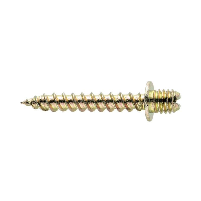 Tornillo tirafondo TF con acabado zincado dorado