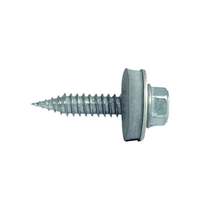 Tornillo bimetal autorroscante con arandela EPDM