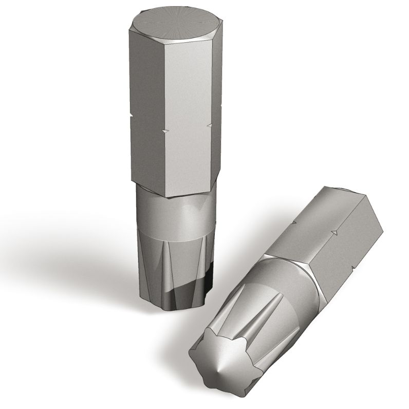 Punta de atornillar SIT 1/4"x25 mm para tornillos de seguridad