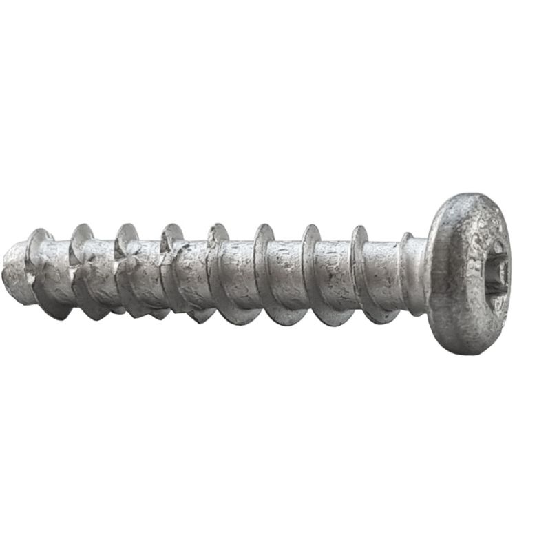 Tornillo BTS-5 Ø5 con cabeza alomada para fijación directa en hormigón