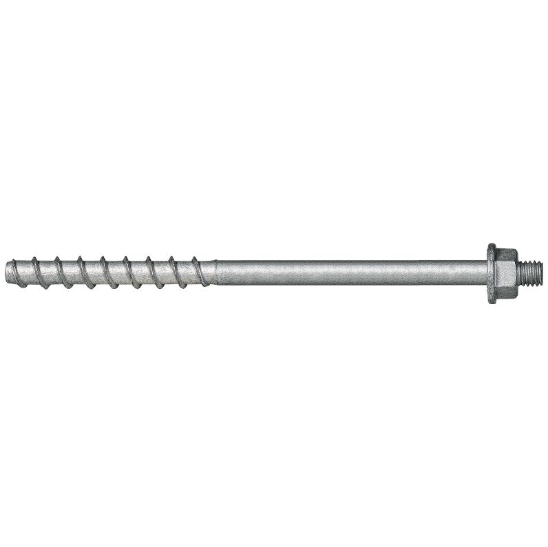 Tornillo BTS-6 Ø6 para hormigón con manguito largo y acabado galvanizado