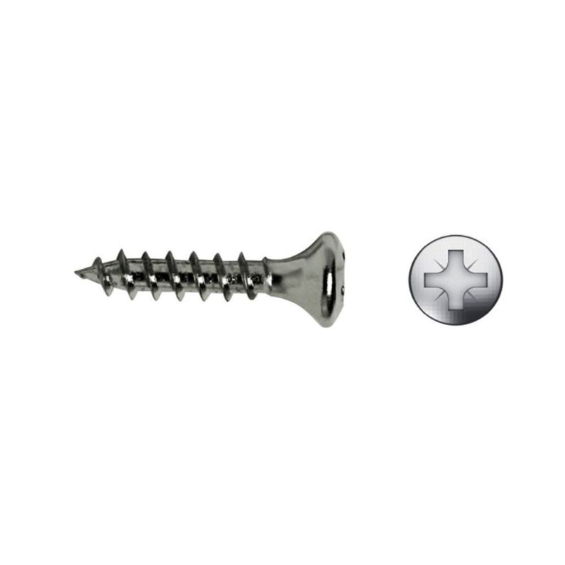 Tornillo cabeza gota sebo BC con acabado bicromatado
