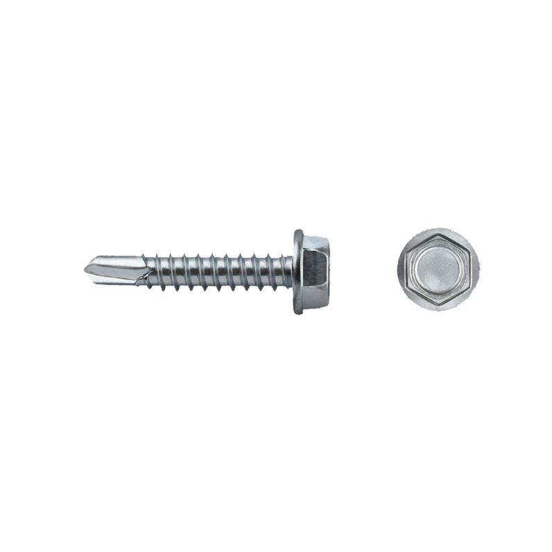 Tornillo punta broca DIN 7504K con cabeza hexagonal para fijación metálica