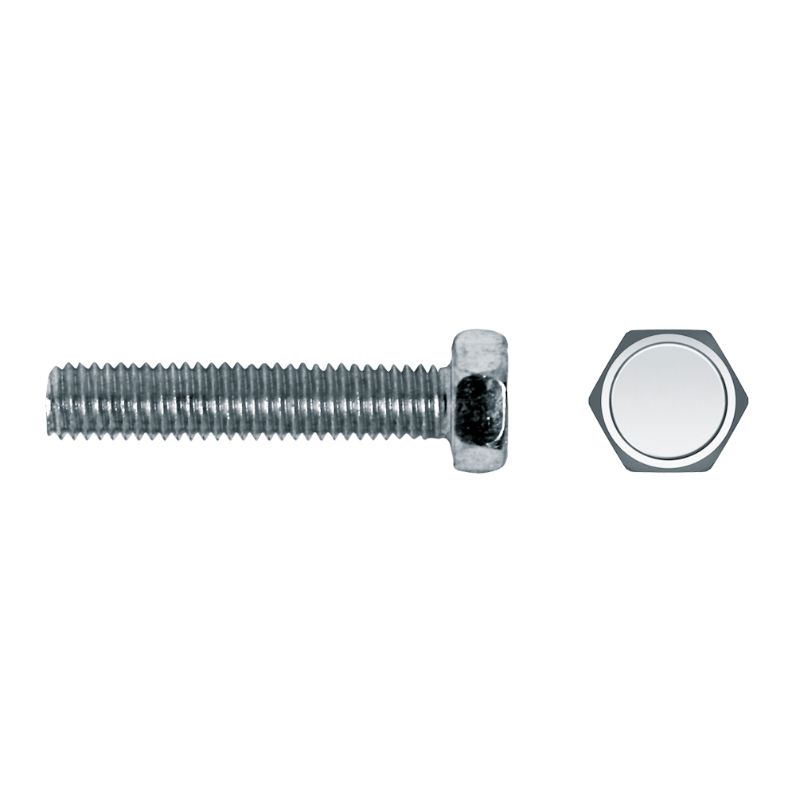 Tornillo DIN 933 con cabeza hexagonal y rosca métrica