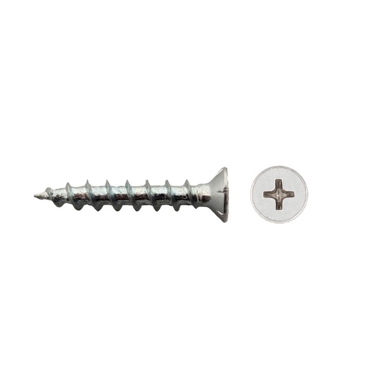 Tornillo para PVC PVP con cabeza avellanada y accionamiento en cruz